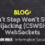 Can’t Stop, Won’t Stop Hijacking (CSWSH) WebSockets 